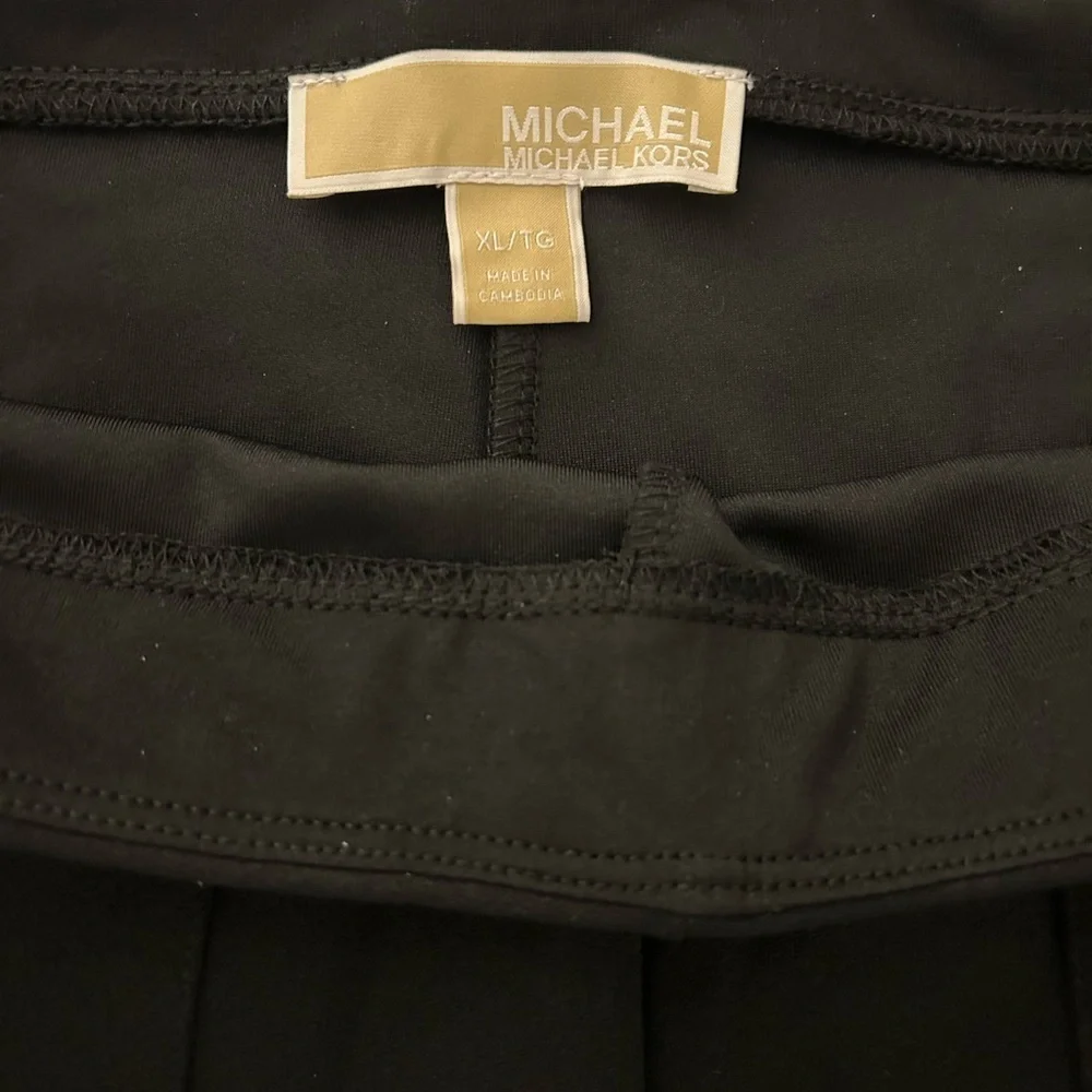 Michael Kors Black Women's Trousers with Silver Accents   (New) - Picture 4 of 9